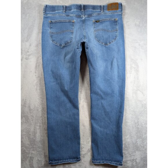 Lee Extreme Motion Jeans Mens 40x30 Stretch Athletic Fit Tapered Leg Casual Work - Picture 7 of 8